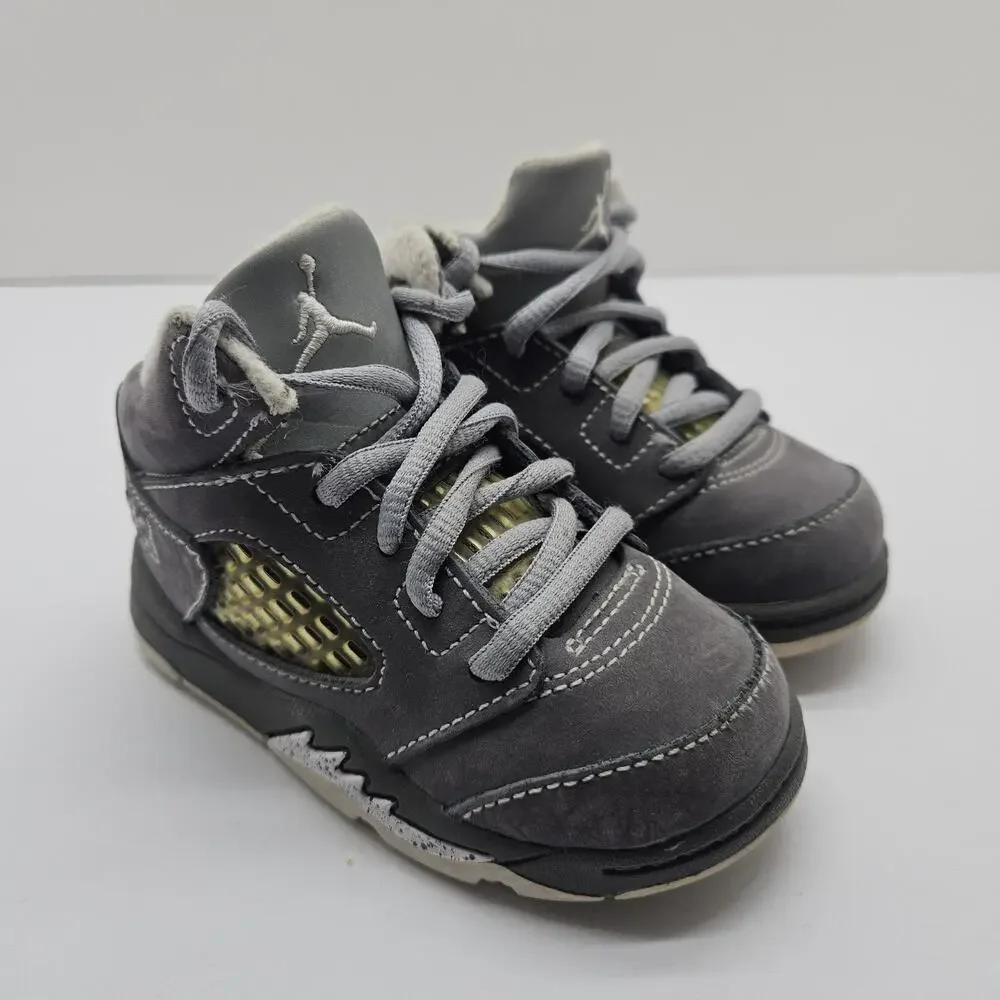 Nike Air Jordan Retro 5 V TD Wolf Grey 440890 005 Sz 5C